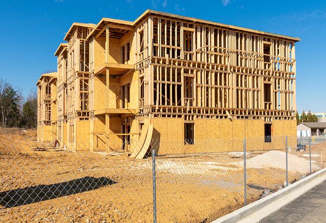 portable temporary chain link fence installations designed to secure construction zones in Emeryville